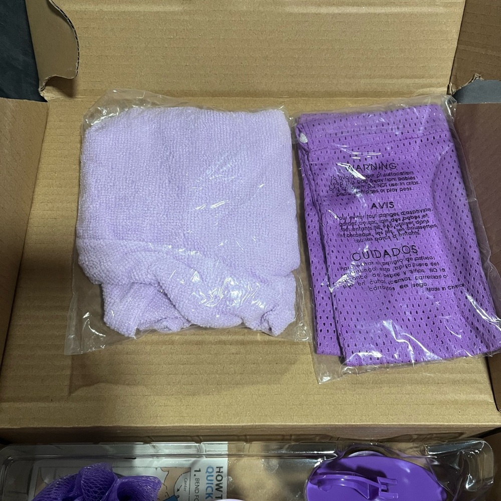 Purple Spa Brush Set - Picture 2 of 2